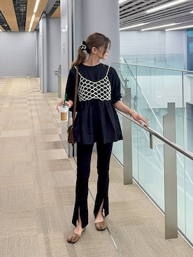 「アイテム（パンプス）」を使った、ゆんさん（レディース・165cm）の秋コーディネート