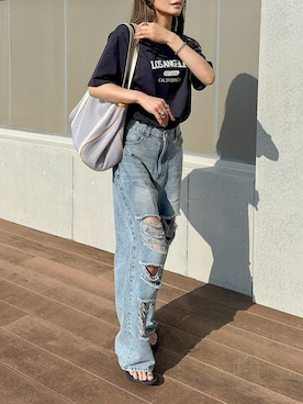 「アイテム（シューズ）」を使った、ゆんさん（骨格ナチュラル・レディース・165cm）の夏コーディネート