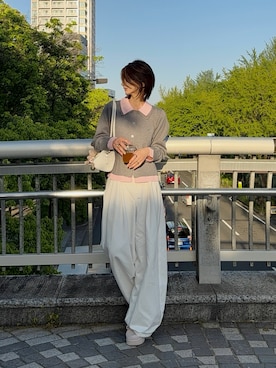 「SNIDEL（スナイデル）のアイテム（パンツ）」を使った、yunさん（レディース・165cm）の夏コーディネート