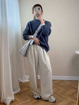 「アイテム（リング）」を使った、ゆんさん（レディース・165cm）の秋コーディネート