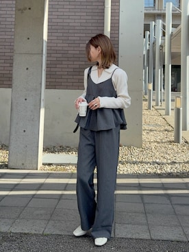 「GeeRA（ジーラ）のアイテム」を使った、yunさん（レディース・165cm）の冬コーディネート