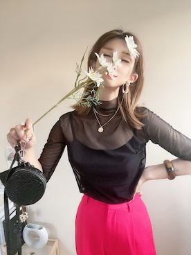 「VACANCY（ヴァカンシー）のアイテム（アクセサリー）」を使った、yunさん（レディース・165cm）の秋コーディネート