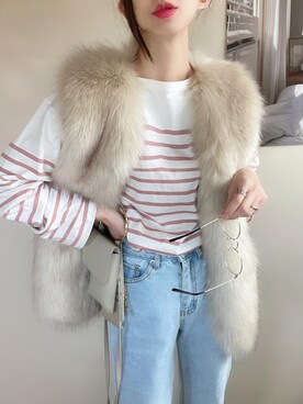 ゆんさん(レディース・165cm)の冬コーディネート