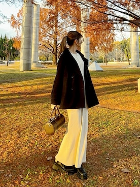 「NEUNA（ヌナ）のアイテム」を使った、ゆんさん（レディース・165cm）の冬コーディネート