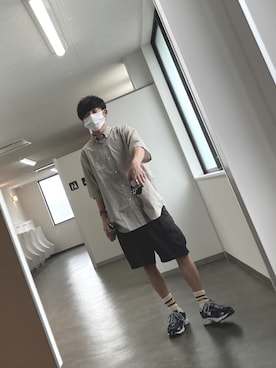 「ニューバランス725」｜袋小路ねずみさん（メンズ・169cm）の秋コーディネート