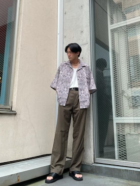 「アイテム（タンクトップ）」を使った、さいゆうさん（メンズ・178cm・20代）の夏コーディネート