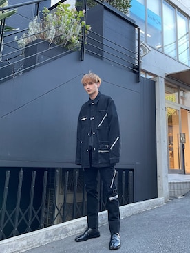 「UNDERCOVER（アンダーカバー）のアイテム（ジャケット/アウター）」を使った、Motokiさん（メンズ・175cm）の夏コーディネート