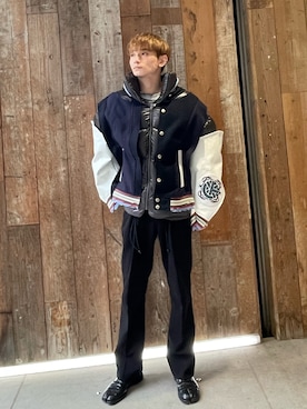 「FACETASM（ファセッタズム）のアイテム（ジャケット/アウター）」を使った、Motokiさん（メンズ・175cm）の秋コーディネート
