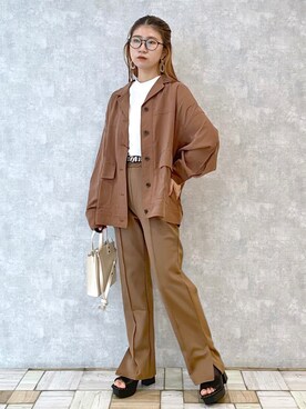 「スクエアトゥ」｜「アイテム（ミリタリージャケット）」を使った、tomiさん（レディース・153cm）の夏コーディネート