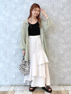 tomiさん（レディース・153cm）の夏コーディネート