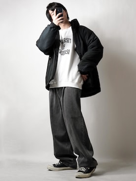 「ANGIE（アンジー）のアイテム」を使った、tendon...🚶‍♂️さん（メンズ・168cm）の冬コーディネート