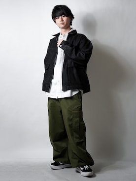 「CREARE -LINO-（クレアーレリノ）のアイテム（デニムジャケット）」を使った、tendon...🚶‍♂️さん（メンズ・168cm）の冬コーディネート