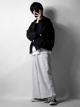 「ラフスタイル」｜「アイテム（MA-1）」を使った、tendon...🚶‍♂️さん（メンズ・168cm）の秋コーディネート