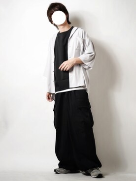 「URBAN RESEARCH Sonny Label（アーバンリサーチサニーレーベル）の『吸水速乾』『セットアップ対応』クイックドライワイドTシャツ（Tシャツ/カットソー）」を使った、tendon...🚶‍♂️さん（メンズ・168cm）の夏コーディネート