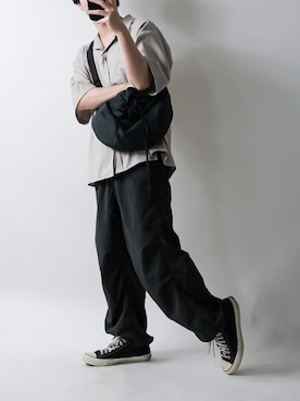 「ベージュコーデ」｜tendon...🚶‍♂️さん（メンズ・168cm）の夏コーディネート