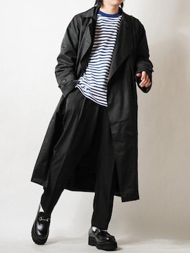 「CREARE -LINO-（クレアーレリノ）のアイテム（チェスターコート）」を使った、tendon...🚶‍♂️さん（メンズ・168cm）の冬コーディネート
