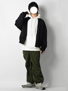 「green label relaxing（グリーンレーベルリラクシング）のアイテム（MA-1）」を使った、tendon...🚶‍♂️さん（メンズ・168cm）の秋コーディネート