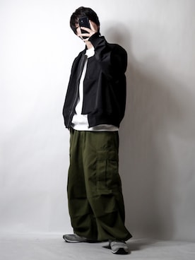 「CREARE -LINO-（クレアーレリノ）のアイテム（MA-1）」を使った、tendon...🚶‍♂️さん（メンズ・168cm）の秋コーディネート