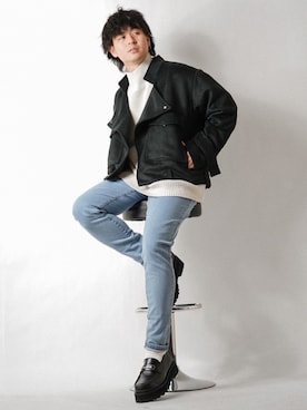 「メルトン」｜「アイテム（その他）」を使った、tendon...🚶‍♂️さん（メンズ・168cm）の冬コーディネート