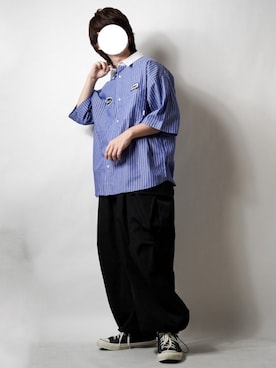 「ワッペン」｜「アイテム（その他）」を使った、tendon...🚶‍♂️さん（メンズ・168cm）の夏コーディネート