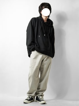 「UNIQLO（ユニクロ）のスウェットプルパーカ（長袖）（パーカー）」を使った、tendon...🚶‍♂️さん（メンズ・168cm）の秋コーディネート