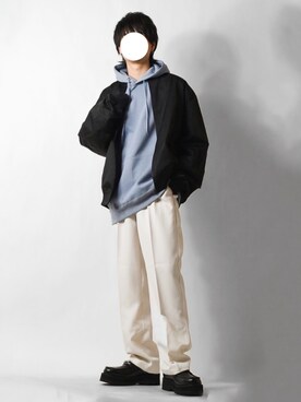 「green label relaxing（グリーンレーベルリラクシング）のアイテム（MA-1）」を使った、tendon...🚶‍♂️さん（メンズ・168cm）の秋コーディネート