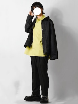 「スラックスパンツ」｜「アイテム（ミリタリージャケット）」を使った、tendon...🚶‍♂️さん（メンズ・168cm）の秋コーディネート