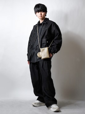 「CREARE -LINO-（クレアーレリノ）のアイテム（デニムジャケット）」を使った、tendon...🚶‍♂️さん（メンズ・168cm）の冬コーディネート