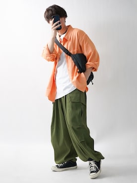 「EDWIN（エドウィン）のアイテム（トップス）」を使った、tendon...🚶‍♂️さん（メンズ・168cm）の春コーディネート