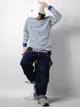 「ILL'S（イルズ）のアイテム（サロペット/オーバーオール）」を使った、tendon...🚶‍♂️さん（メンズ・168cm）の春コーディネート