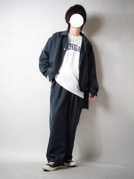 「Confirm（コンファーム）のアイテム（ブルゾン）」を使った、tendon...🚶‍♂️さん（メンズ・168cm）の春コーディネート