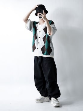 「EDWIN（エドウィン）のアイテム（その他パンツ）」を使った、tendon...🚶‍♂️さん（メンズ・168cm）の春コーディネート