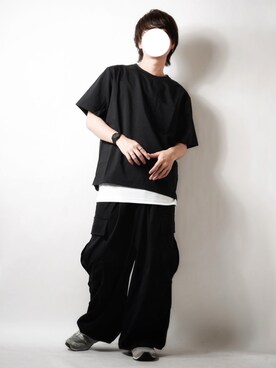 「URBAN RESEARCH Sonny Label（アーバンリサーチサニーレーベル）の『吸水速乾』『セットアップ対応』クイックドライワイドTシャツ（Tシャツ/カットソー）」を使った、tendon...🚶‍♂️さん（メンズ・168cm）の夏コーディネート