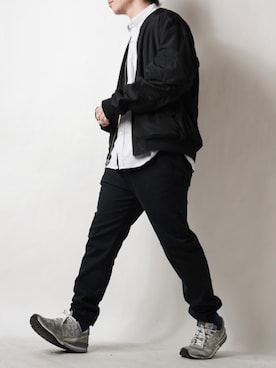「URBAN RESEARCH Sonny Label（アーバンリサーチサニーレーベル）のアイテム（MA-1）」を使った、tendon...🚶‍♂️さん（メンズ・168cm）の春コーディネート