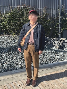 「BRADY」｜「アイテム（ローファー）」を使った、ﾋﾛｾ_167さん（メンズ・167cm）の秋コーディネート