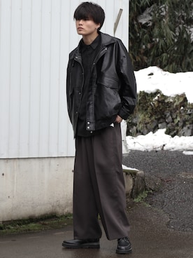 やそさん（メンズ・181cm）の冬コーディネート