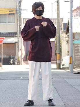 「NUMBER (N)INE（ナンバーナイン）のアイテム（リング）」を使った、やそさん（メンズ・181cm）の冬コーディネート