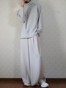 「shiki tokyo（シキトウキョウ）のアイテム（パンツ）」を使った、やそさん（メンズ・181cm）の秋コーディネート