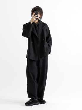 「remer（リメール）のアイテム（テーラードジャケット）」を使った、やそさん（メンズ・181cm）の冬コーディネート