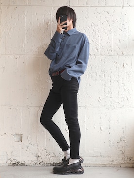 「Re:（アールイー）のアイテム」を使った、やそさん（メンズ・181cm）の夏コーディネート