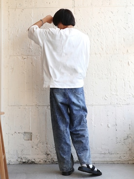 やそさんの「Dr.Martens /ドクターマーチン GRYPHON STRAP SANDAL/グリフォン レザーストラップサンダル」を使ったコーディネート