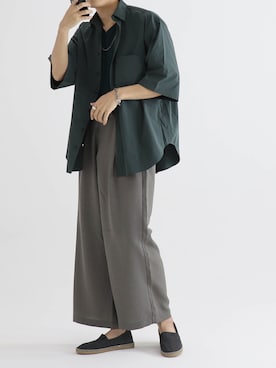 「LIDNM（リドム）のMULTI CHAIN BRACELET（ブレスレット）」を使った、やそさん（メンズ・181cm）の春コーディネート