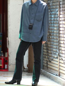 「Re:（アールイー）のアイテム」を使った、やそさん（メンズ・181cm）の春コーディネート