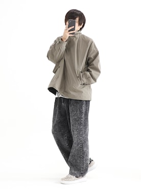「はじめましてコーデ」｜「アイテム（ブルゾン）」を使った、やそさん（メンズ・181cm）の春コーディネート