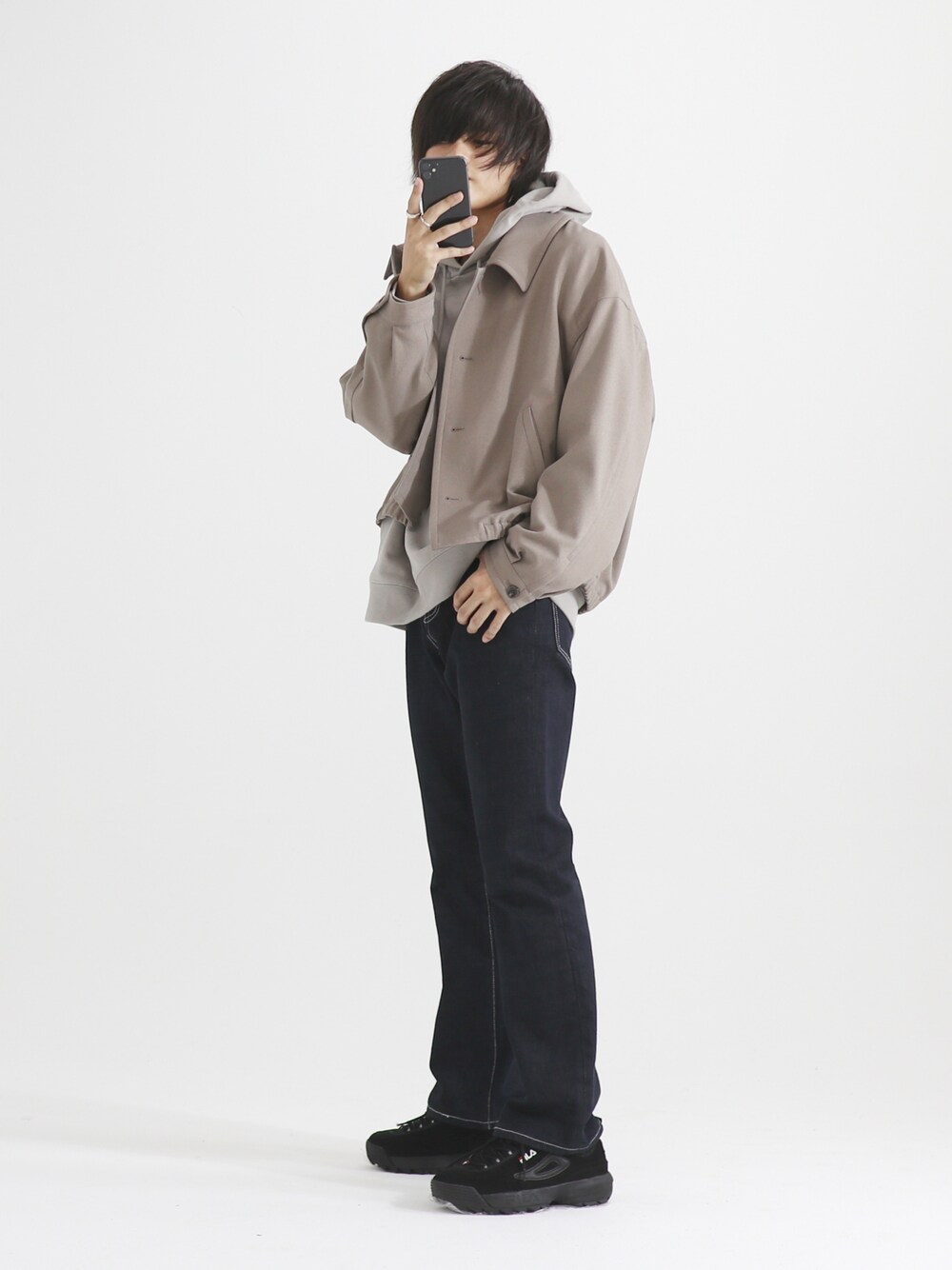 LIDNM（リドム）の「WIDE SHORT BLOUSON（ブルゾン）」 - WEAR