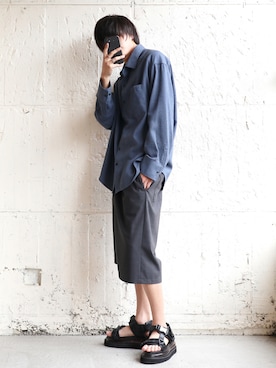 「Re:（アールイー）のアイテム」を使った、やそさん（メンズ・181cm）の夏コーディネート