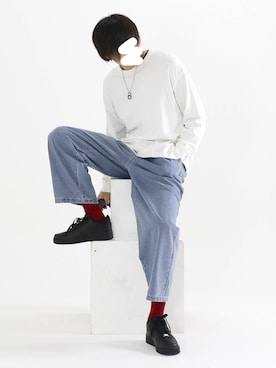 「RUUBON（ルーボン）のアイテム」を使った、やそさん（メンズ・181cm）の冬コーディネート