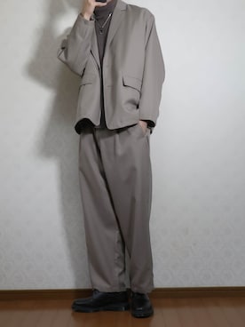 「FREAK'S STORE（フリークスストア）のアイテム（テーラードジャケット）」を使った、やそさん（メンズ・181cm）の秋コーディネート