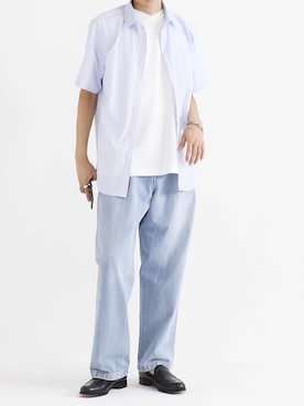 「ごきげんウィーク」｜「アイテム（ローファー）」を使った、やそさん（メンズ・181cm）の春コーディネート