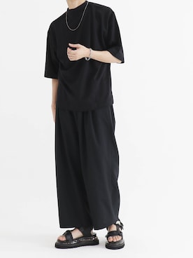 「LIDNM（リドム）のMULTI CHAIN BRACELET（ブレスレット）」を使った、やそさん（メンズ・181cm）の夏コーディネート